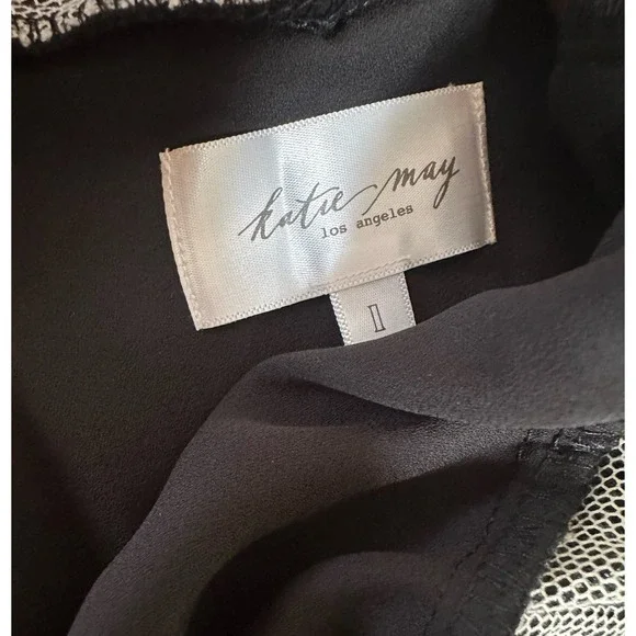 NEW! KATIE MAY Take A Sip dress in black 70s floral - SMALL - Picture 4 of 4